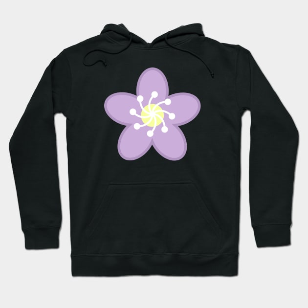 Purple Flower Blossom - Black Hoodie by Kelly Gigi